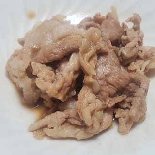 豚こま肉の甘辛煮